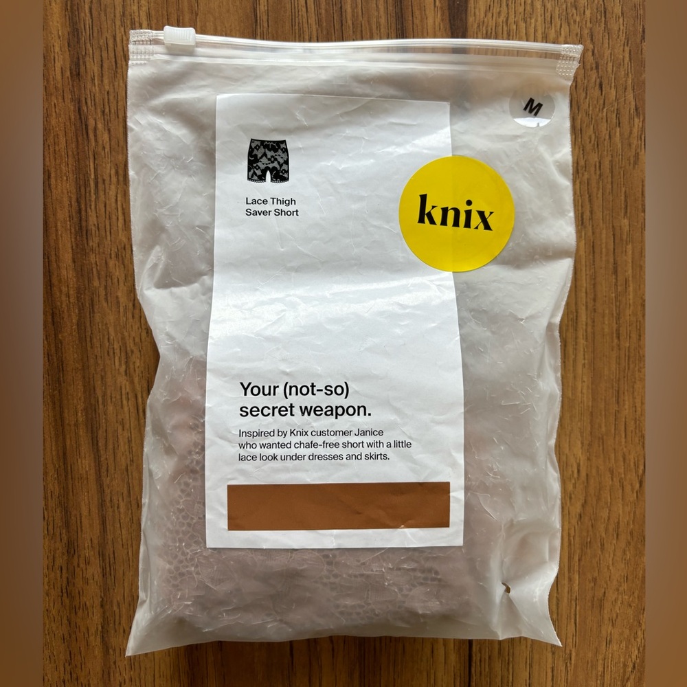 Knix Lace Thigh Saver short 6 inch